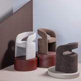 Lanor Eetkamerstoel Grove Boucle Donkerbruin [Fsc]