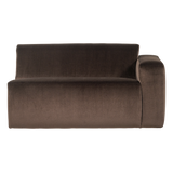 Mojo Base 1,5 Zits Element Arm Rechts Velvet Bruin [Fsc]