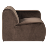 Mojo Base 1,5 Zits Element Arm Rechts Velvet Bruin [Fsc]