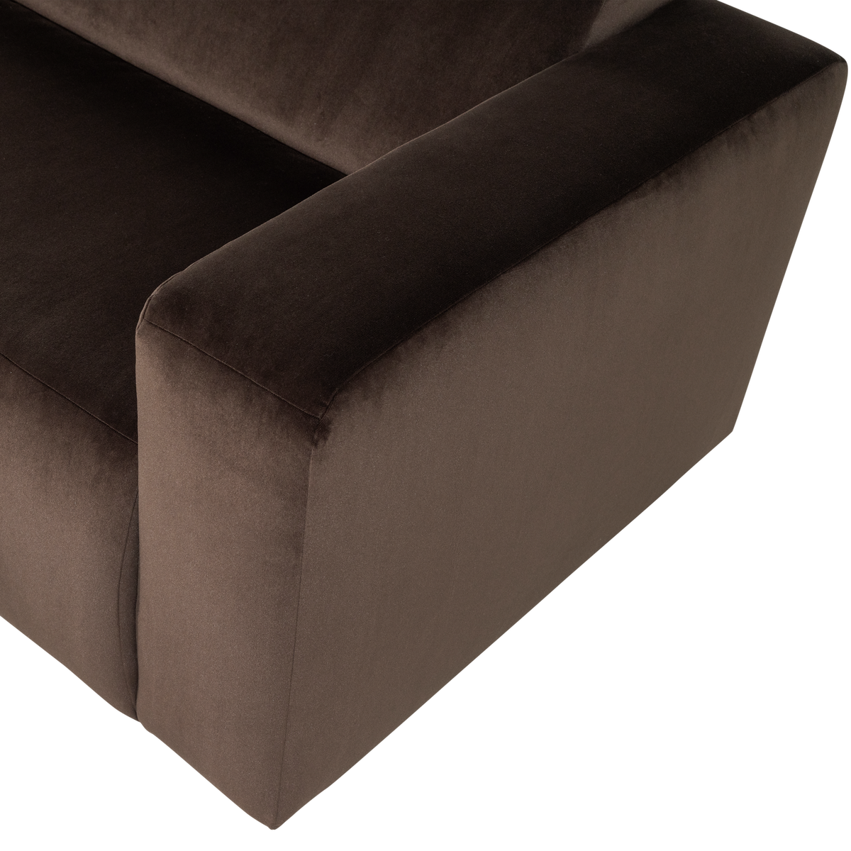 Mojo Base 1,5 Zits Element Arm Rechts Velvet Bruin [Fsc]