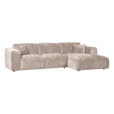 Cloud Chaise Longue Bank Rechts Chenille Naturel [Fsc]