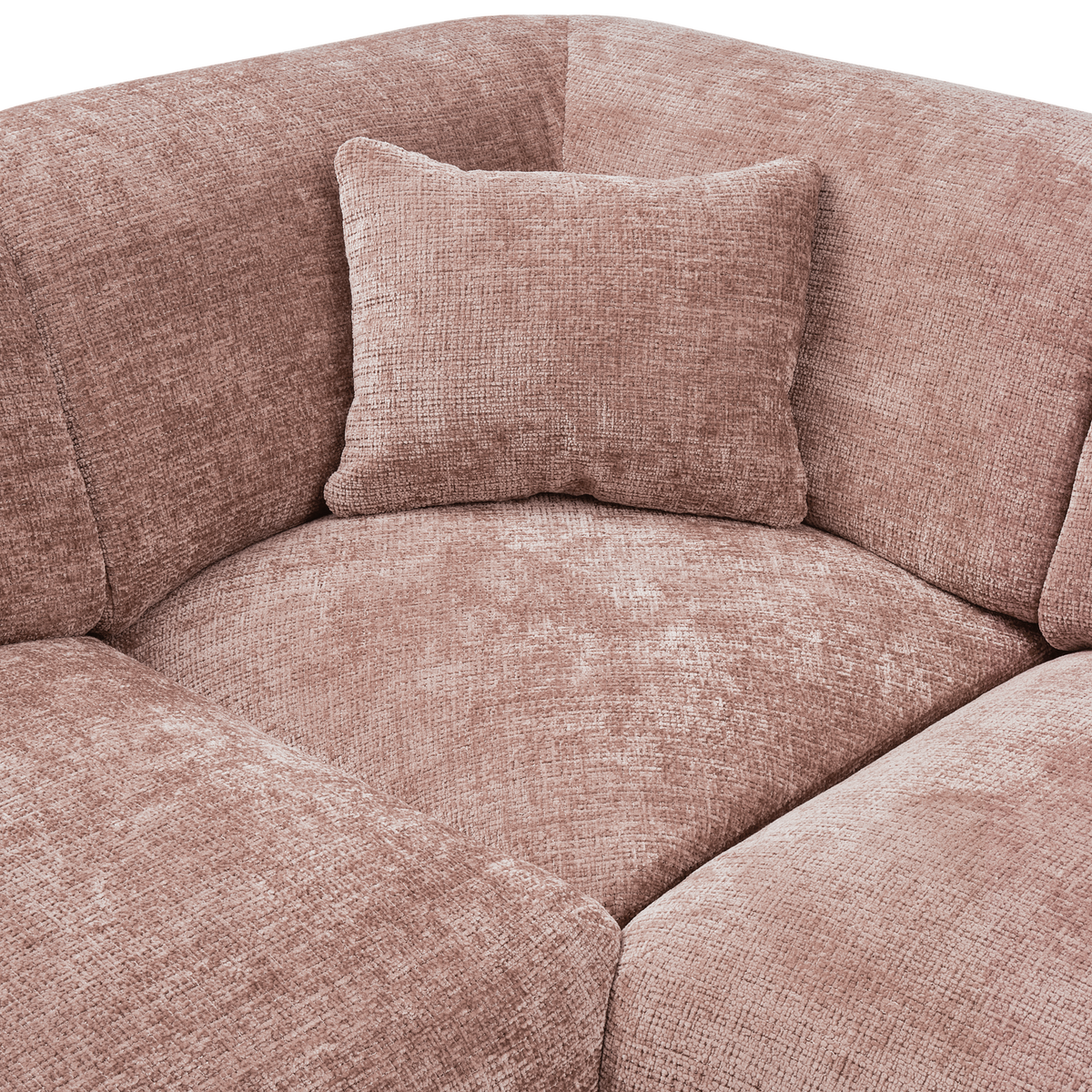 Cloud Hoekbank Links Chenille Taupe/Roze [Fsc]