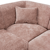 Cloud Hoekbank Links Chenille Taupe/Roze [Fsc]