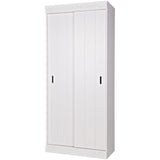 Row Plankenkast Met Schuifdeuren [Fsc] van WOOOD – Luxe comfort op maat van PureWonen. Vraag naar de beste prijs.