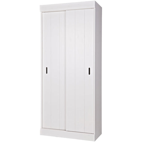 Row Plankenkast Met Schuifdeuren [Fsc] van WOOOD – Luxe comfort op maat van PureWonen. Vraag naar de beste prijs.