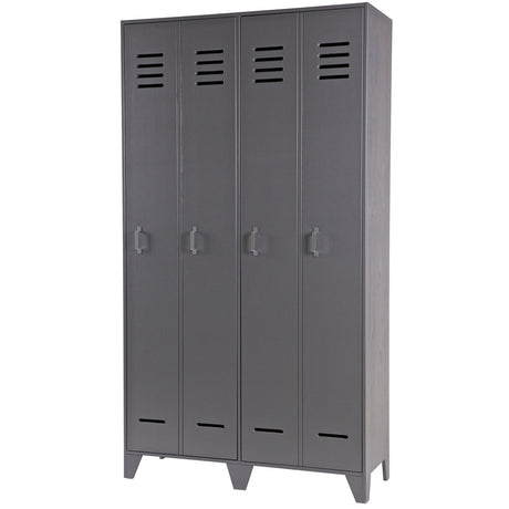 Stijn Hoog 2 Drs Lockerkast Steel Grey [Fsc] van WOOOD – Luxe comfort op maat van PureWonen. Vraag naar de beste prijs.