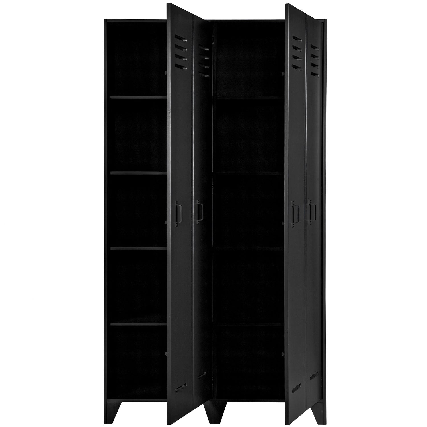 Stijn Hoog 2 Drs Lockerkast Zwart [Fsc] van WOOOD – Luxe comfort op maat van PureWonen. Vraag naar de beste prijs.