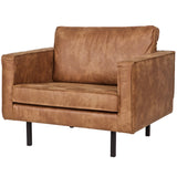 Rodeo Fauteuil Ecoleer Cognac