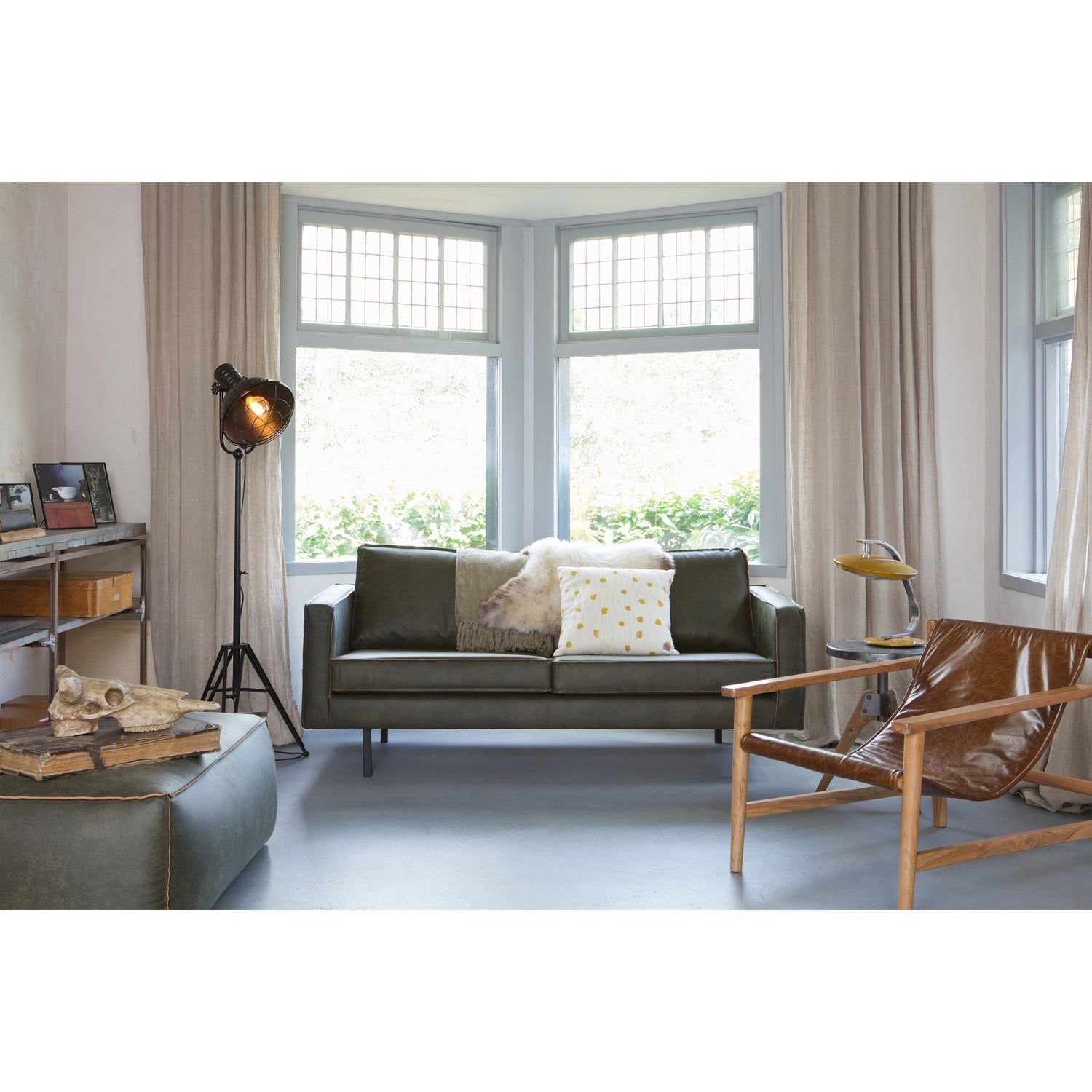 Rodeo Poef 43x120x60 Ecoleer Army