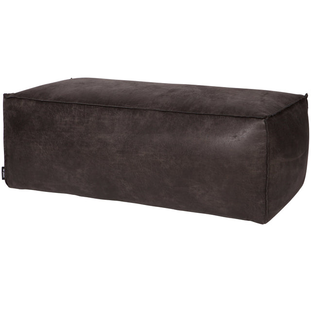 Rodeo Poef 43x120x60 Ecoleer Zwart