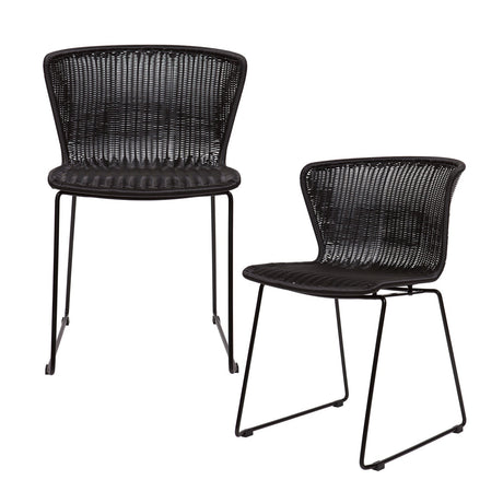 Set V 2 Wings Tuinstoel Zwart van WOOOD – Luxe comfort op maat van PureWonen. Vraag naar de beste prijs.