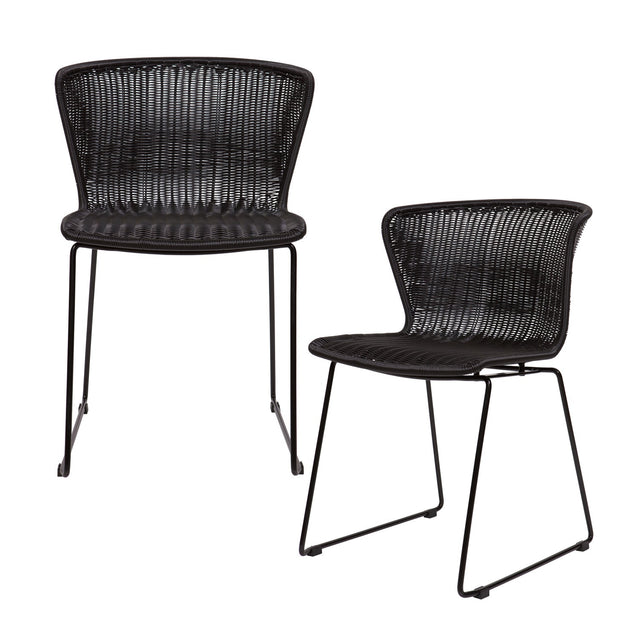 Set V 2 Wings Tuinstoel Zwart van WOOOD – Luxe comfort op maat van PureWonen. Vraag naar de beste prijs.