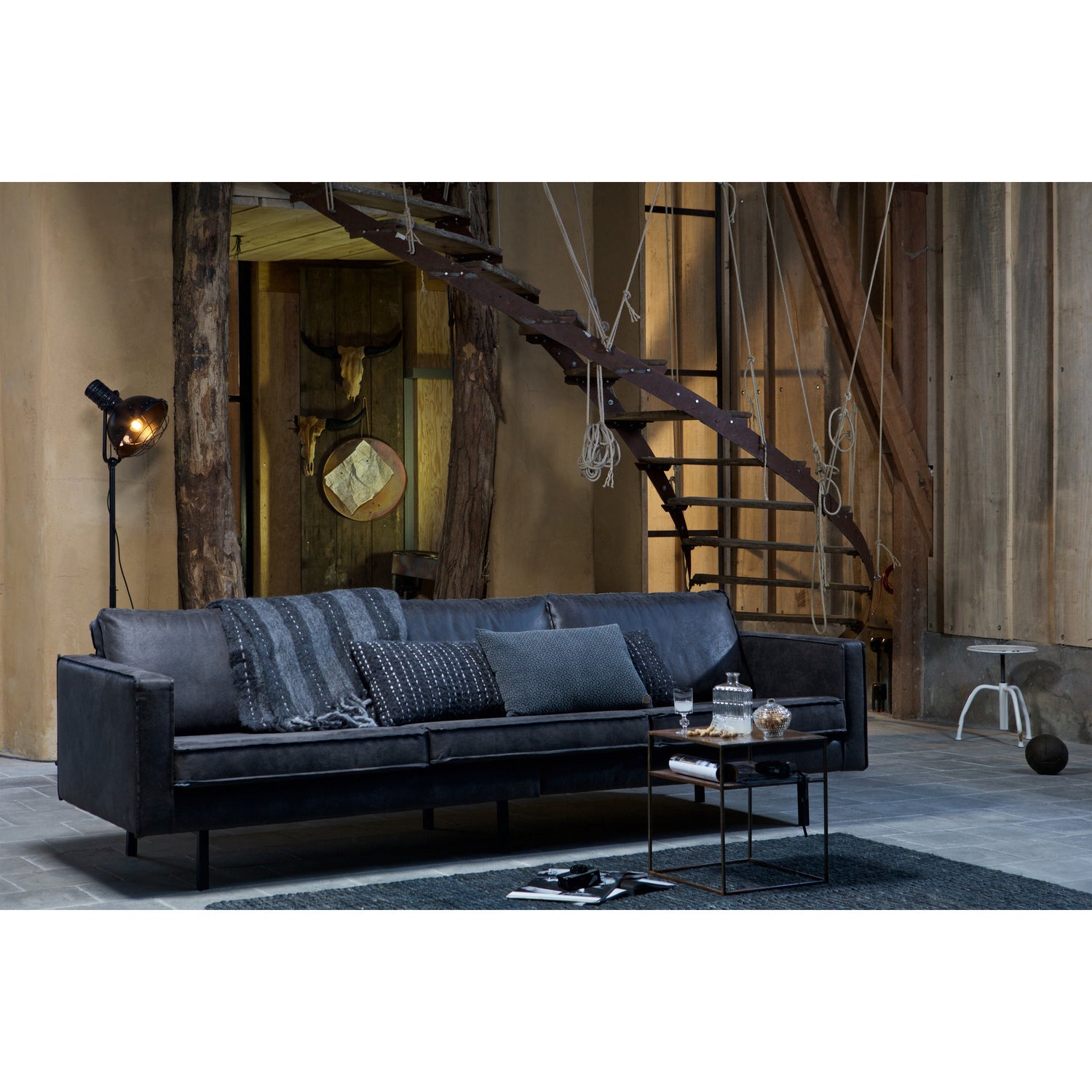 Rodeo 3 Zits Bank Ecoleer Zwart