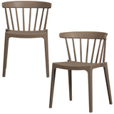 Bliss Tuinstoel Met Spijlen Bruin Melange