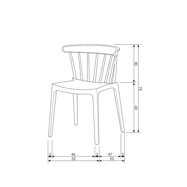 Bliss Tuinstoel Met Spijlen Kunststof Oker Geel van WOOOD – Luxe comfort op maat van PureWonen. Vraag naar de beste prijs.