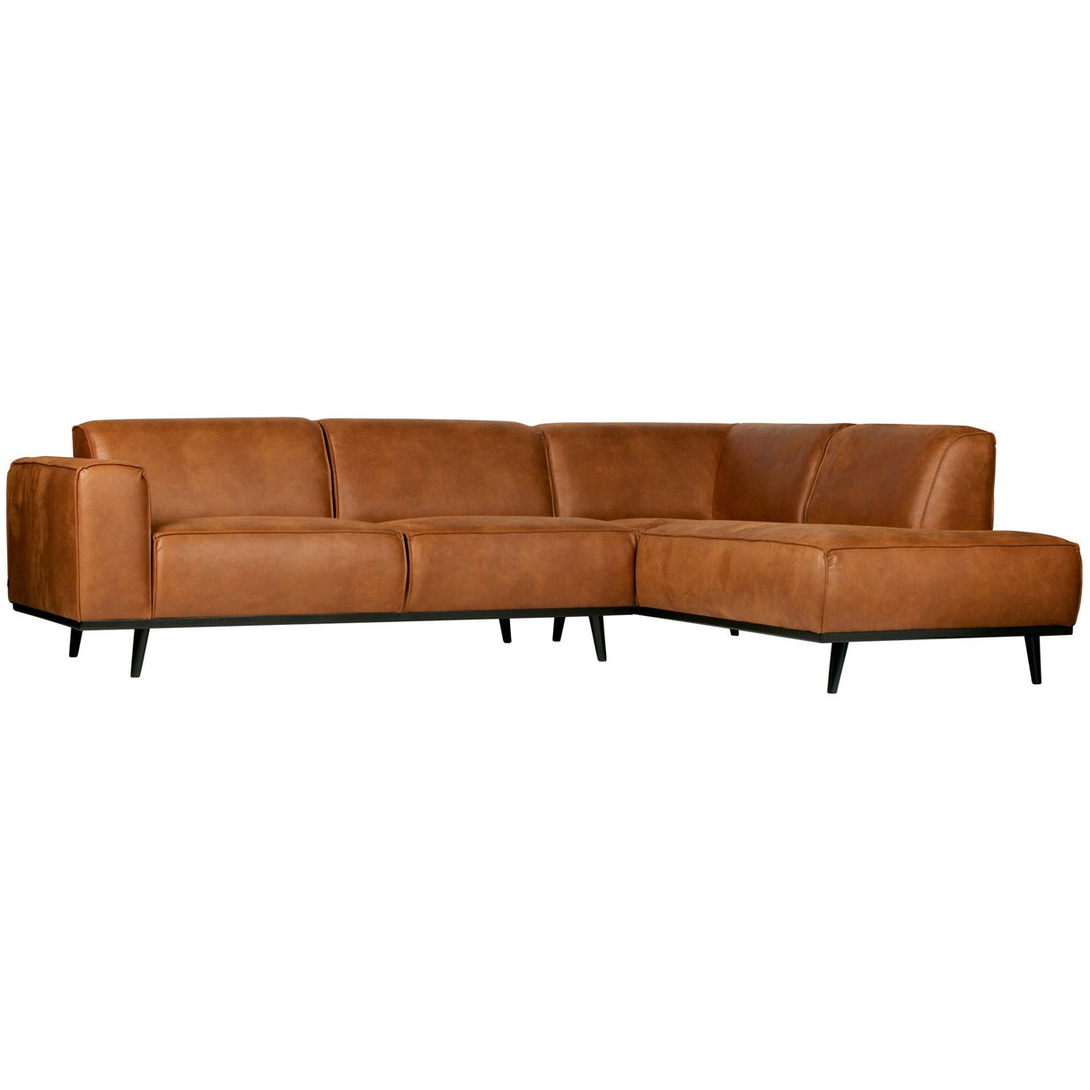 Statement Hoekbank Rechts Ecoleer Cognac