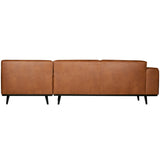 Statement Hoekbank Rechts Ecoleer Cognac