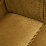 Statement 4 Zits Bank 280 Cm Velvet Honinggeel