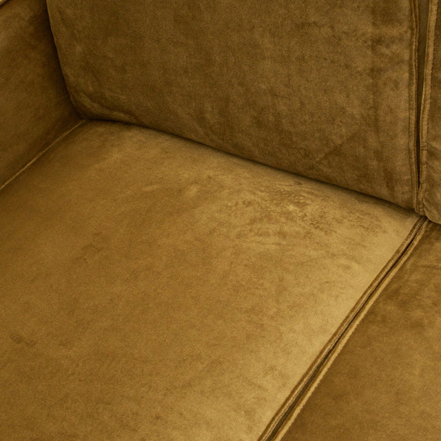 Statement 4 Zits Bank 280 Cm Velvet Honinggeel