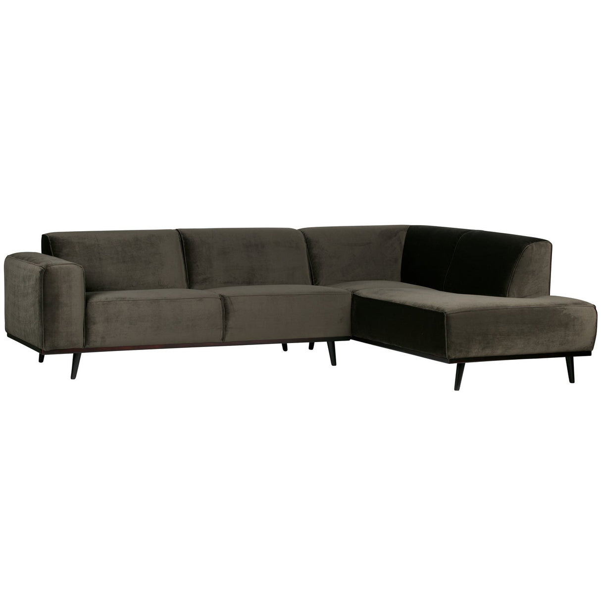 Statement Hoekbank Rechts Velvet Warm Groen