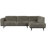 Statement Hoekbank Rechts Structure Velvet Frost van WOOOD – Luxe comfort op maat van PureWonen. Vraag naar de beste prijs.