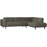 Statement Hoekbank Rechts Structure Velvet Frost van WOOOD – Luxe comfort op maat van PureWonen. Vraag naar de beste prijs.