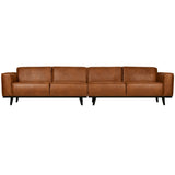 Statement Xl 4 Zits Bank 372 Cm Ecoleer Cognac