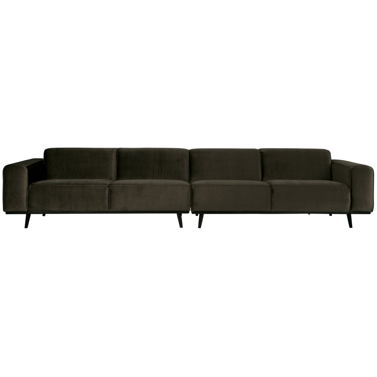 Statement Xl 4 Zits Bank 372 Cm Velvet Warm Groen