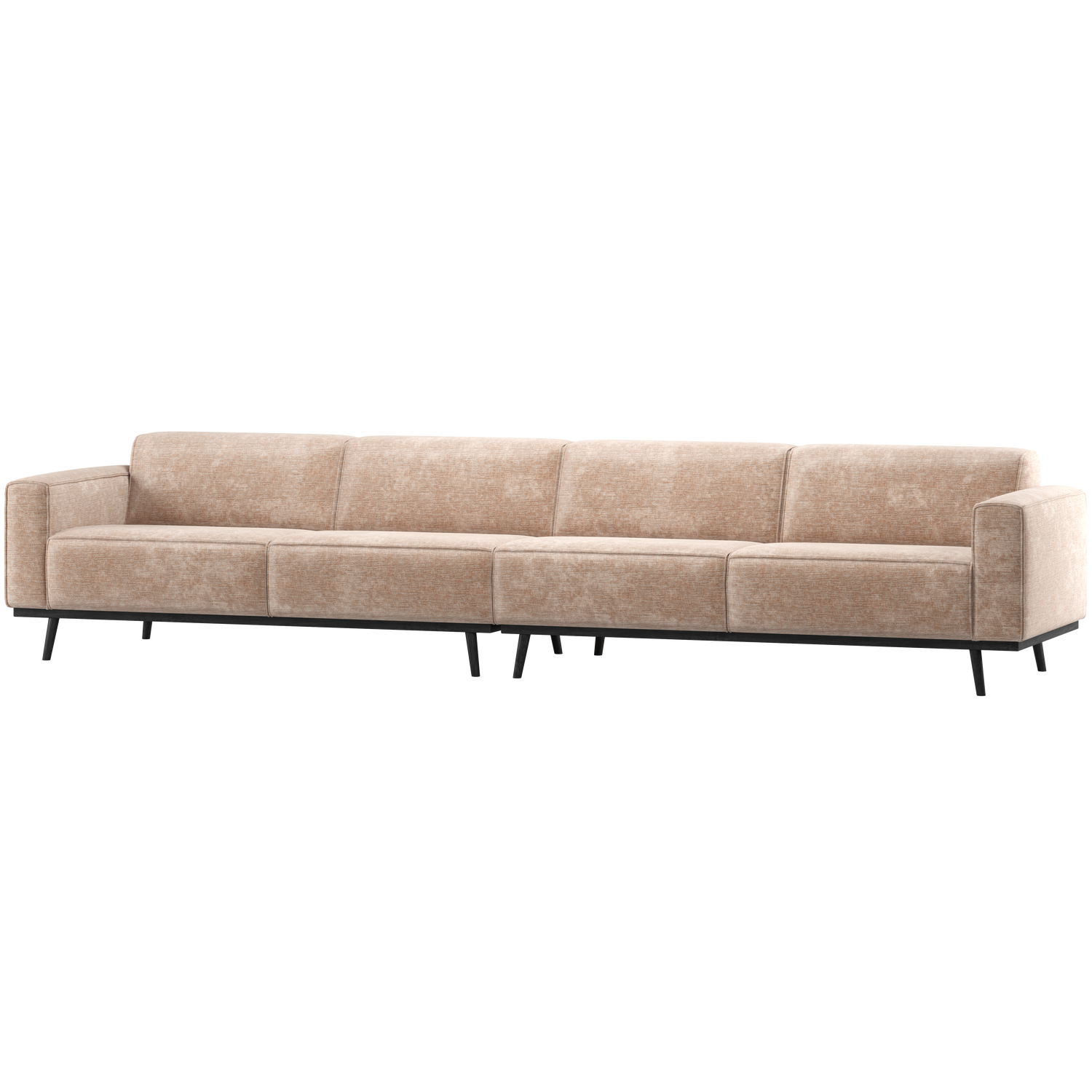 Statement Xl 4 Zits Bank 372 Cm Chenille Velvet Naturel