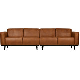Statement 4 Zits Bank 280 Cm Ecoleer Cognac
