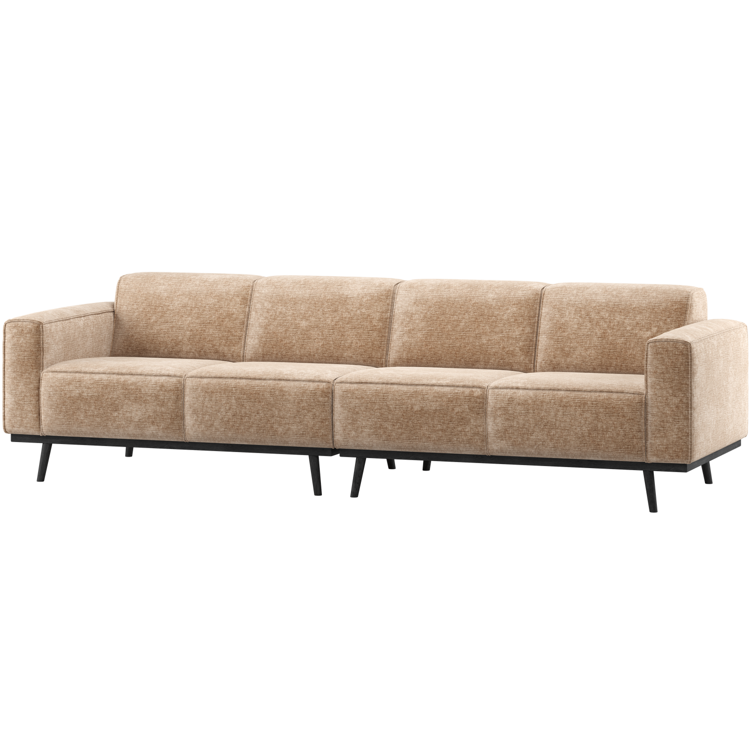 Statement 4 Zits Bank 280 Cm Chenille Velvet Perzikroze