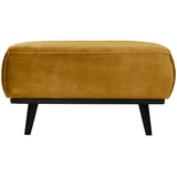 Statement Hocker Velvet Honinggeel