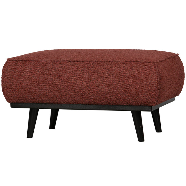 Statement Hocker Boucle Kastanje