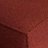 Statement Hocker Boucle Kastanje