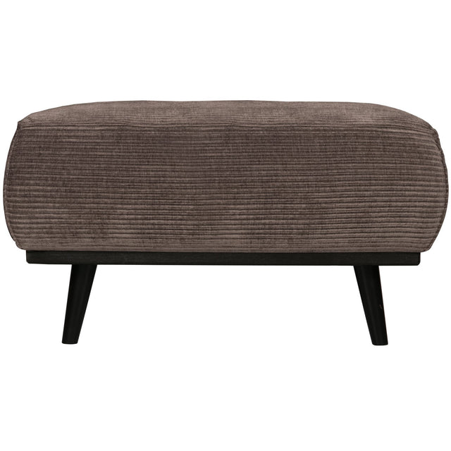 Statement Hocker Ribstof Taupe