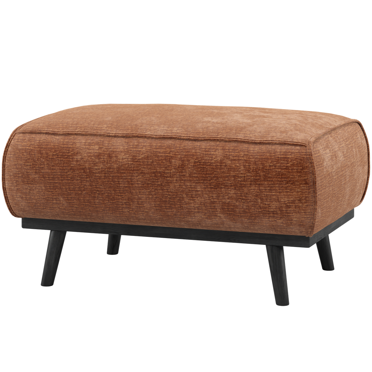 Statement Hocker Chenille Velvet Terra