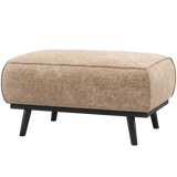 Statement Hocker Chenille Velvet Perzikroze