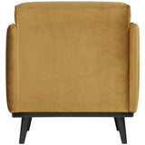 Statement Fauteuil Met Arm Velvet Honinggeel