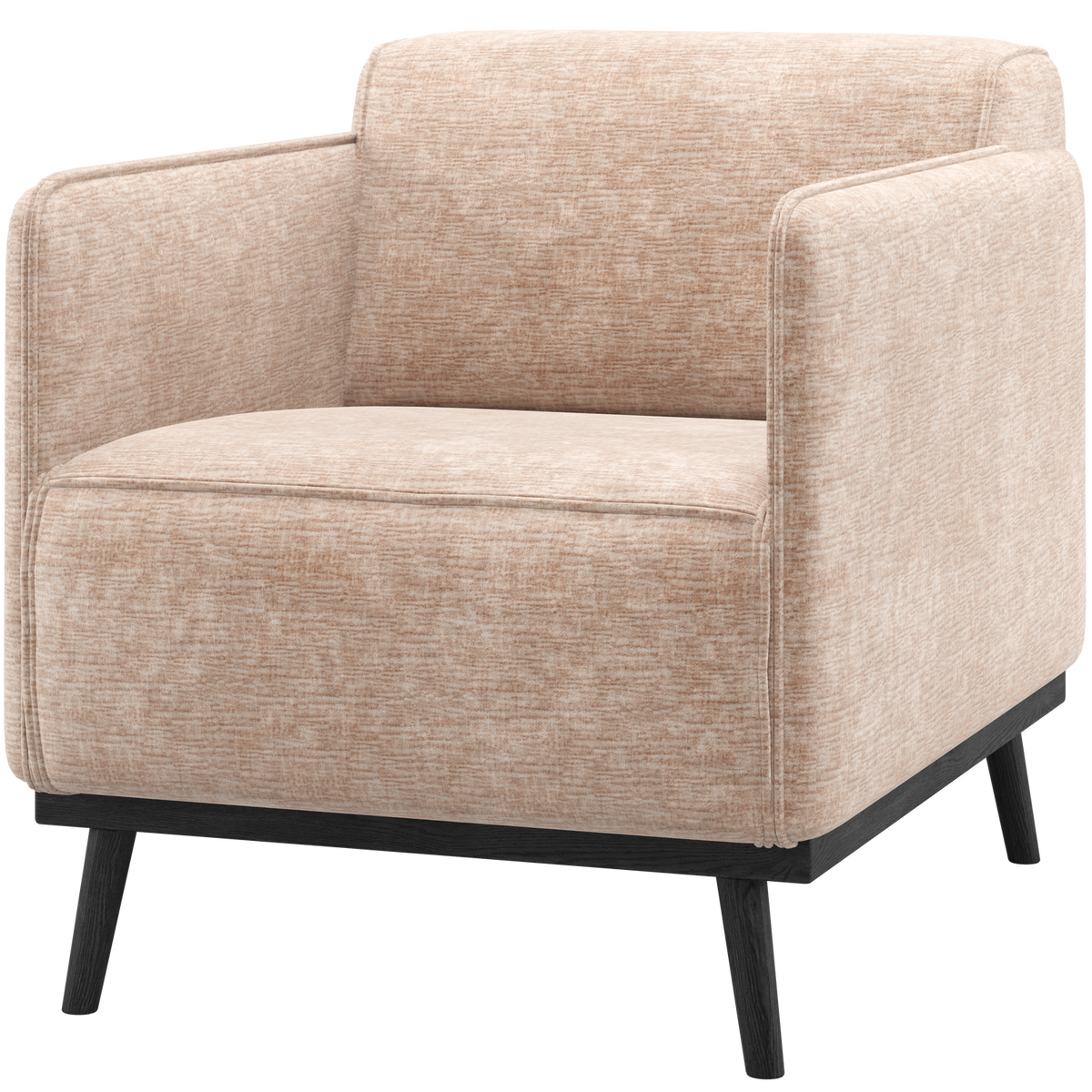 Statement Fauteuil Met Arm Chenille Velvet Naturel