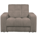 Second Date Fauteuil Grove Ribstof Mud van WOOOD – Luxe comfort op maat van PureWonen. Vraag naar de beste prijs.