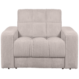 Second Date Fauteuil Grove Ribstof Naturel van WOOOD – Luxe comfort op maat van PureWonen. Vraag naar de beste prijs.