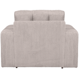 Second Date Fauteuil Grove Ribstof Naturel van WOOOD – Luxe comfort op maat van PureWonen. Vraag naar de beste prijs.