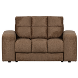 Second Date Loveseat Structure Velvet Brass van WOOOD – Luxe comfort op maat van PureWonen. Vraag naar de beste prijs.