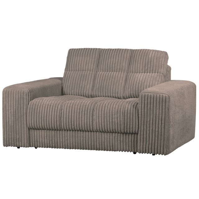 Second Date Loveseat Grove Ribstof Mud van WOOOD – Luxe comfort op maat van PureWonen. Vraag naar de beste prijs.