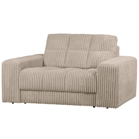 Second Date Loveseat Grove Ribstof Travertin van WOOOD – Luxe comfort op maat van PureWonen. Vraag naar de beste prijs.