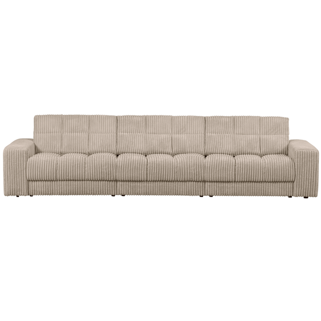 Second Date 3 Zits Bank Grove Ribstof Travertin van WOOOD – Luxe comfort op maat van PureWonen. Vraag naar de beste prijs.