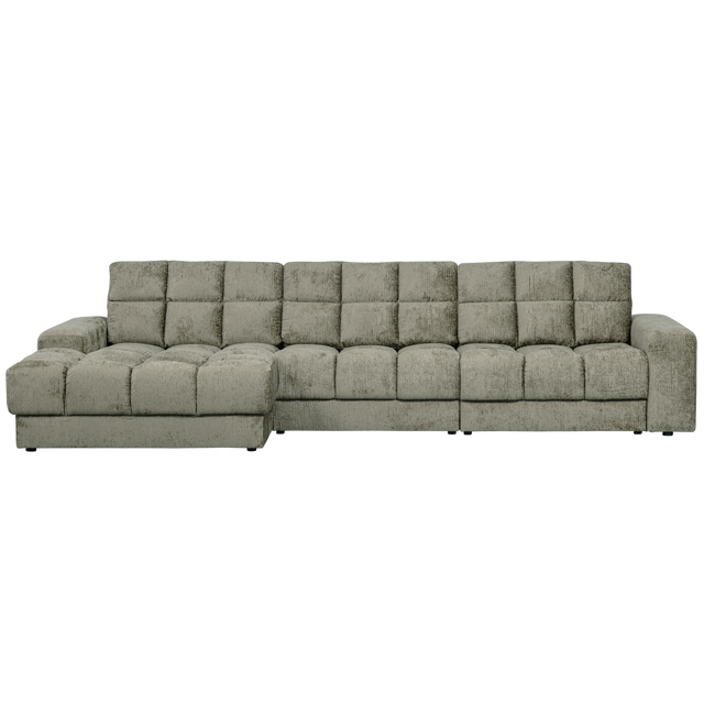 Second Date Chaise Longue Links Structure Velvet Frost van WOOOD – Luxe comfort op maat van PureWonen. Vraag naar de beste prijs.