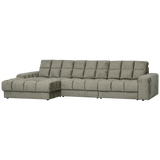 Second Date Chaise Longue Links Structure Velvet Frost van WOOOD – Luxe comfort op maat van PureWonen. Vraag naar de beste prijs.