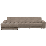 Second Date Chaise Longue Links Grove Ribstof Mud van WOOOD – Luxe comfort op maat van PureWonen. Vraag naar de beste prijs.