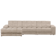 Second Date Chaise Longue Links Grove Ribstof Travertin van WOOOD – Luxe comfort op maat van PureWonen. Vraag naar de beste prijs.